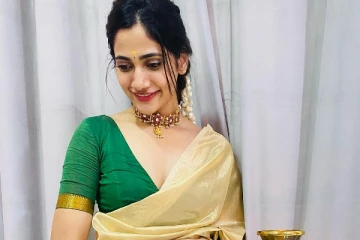 லாஸ்லியா ஓணம் பண்டிகை எப்படி கொண்டாடி இருக்கிறார் பாருங்க.. அழகிய புகைப்படங்கள்