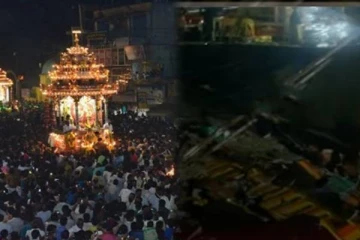 தீபத்திருவிழா.. அலைமோதும் பக்தர்கள் கூட்டம், இடிந்து விழுந்த சுவர் - 10 பேர் காயம்!