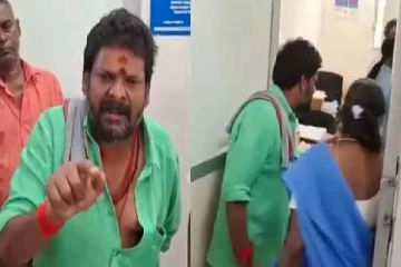 அரசு மருத்துவமனையில் மருத்துவர்கள் இல்லாததால் வாக்குவாதம் செய்த கஞ்சா கருப்பு