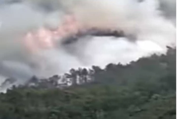 விமானம் விபத்துக்குள்ளான இடத்தில் காட்டு தீ...மீட்பு பணிகள் தாமதம்..!