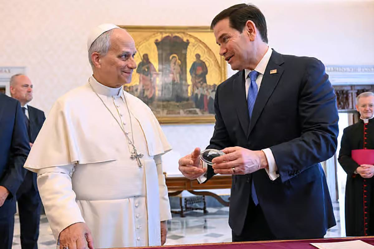 போப் லியோவுடன் நேரடி சந்திப்பு ; மார்கோ ரூபியோ இத்தாலி பயணம் | Direct Meeting With Pope Leo Marco Visits Italy