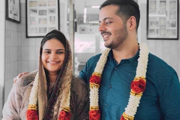 நடிகை வித்யூலேகாவிற்கு அழகாக திருமணம் முடிந்தது- அழகிய ஜோடியின் புகைப்படம்