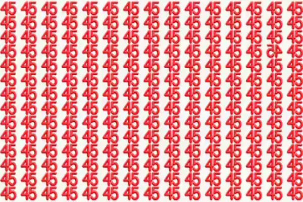 Optical Illusion: தலைகீழான 45ஐ வெறும் 5 வினாடிகளில் கண்டுபிடிக்க முடியுமா? | Optical Illusion Can You Spot The Inverted 45 Optical Illusion: தலைகீழான 45ஐ வெறும் 5 வினாடிகளில் கண்டுபிடிக்க முடியுமா? | Optical Illusion Can You Spot The Inverted 45
