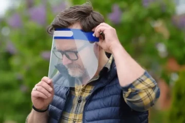 முகத்தை மறைத்து அணியும் கண்ணாடி கவசத்தை பரிந்துரைக்கவில்லை!