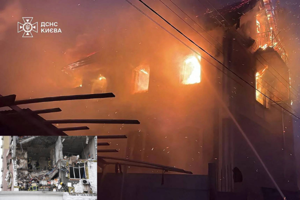 russia strike on kyiv befor zelensky meet trump