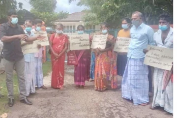செட்டிகுளத்தில் வீதியை மறித்து மக்கள் ஆர்ப்பாட்டம்