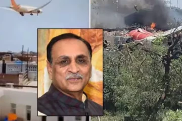விபத்துக்குள்ளான விமானத்தில் பயணித்த குஜராத் முன்னாள் முதல்வர் மரணம்