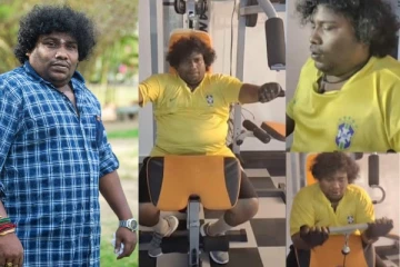 மூச்சு வாங்க, வாங்க கடுமையாக உடற்பயிற்சி செய்யும் யோகிபாபு - இணையதளத்தில் வைரல்!
