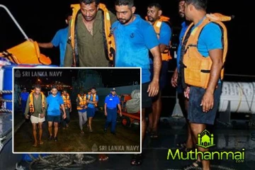 கடல் நடுவே தத்தளித்த 3 கடற்றொழிலாளர்கள் மீட்பு