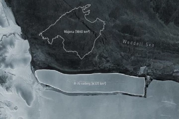 30 ஆண்டுகளுக்குப் பின் வேகமாக நகரும் உலகின் மிகப் பெரிய பனிப்பாறை !