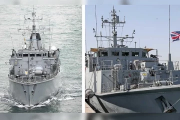 2 ராயல் கடற்படை போர் கப்பல்கள் ஒன்றுடன் ஒன்று மோதி விபத்து: வைரலாகும் வீடியோ