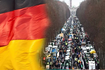 பெர்லின் நகரை ஸ்தம்பிக்க வைத்த ஜெர்மன் விவசாயிகள்!