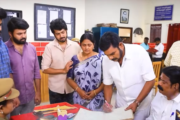 முத்துவேல், சக்திவேல் உதவியால் சிறையிலிருந்து வெளிவரும் பாண்டியன் ஸ்டோர்ஸ் குடும்பம்.. புரோமோ இதோ | Pandian Stores Family Released From Jail