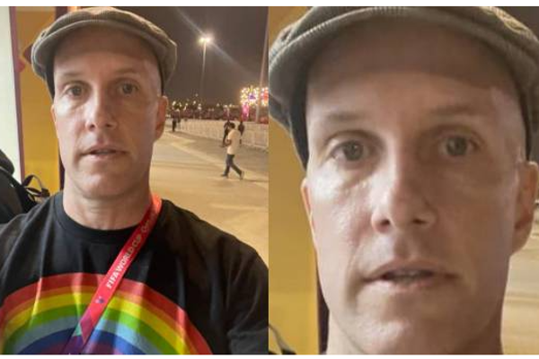 ஓரினச்சேர்க்கை: கால்பந்து போட்டியில் பத்திரிக்கை நிரூபரை டீசர்ட்டை கழற்ற சொன்ன கொடுமை! | Us Journalist Not Allowed Qatar Football World Cup ஓரினச்சேர்க்கை: கால்பந்து போட்டியில் பத்திரிக்கை நிரூபரை டீசர்ட்டை கழற்ற சொன்ன கொடுமை! | Us Journalist Not Allowed Qatar Football World Cup