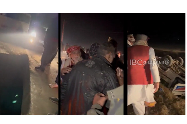 union-minister-ashwini-chaubey-escapes-accident union-minister-ashwini-chaubey-escapes-accident