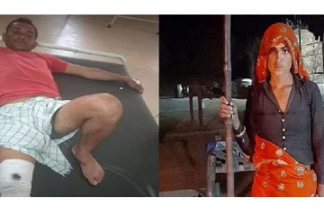 முதலையிடம் சிக்கி துடித்த கணவன் - பிரம்புடன் போராடி மீட்ட மனைவி!