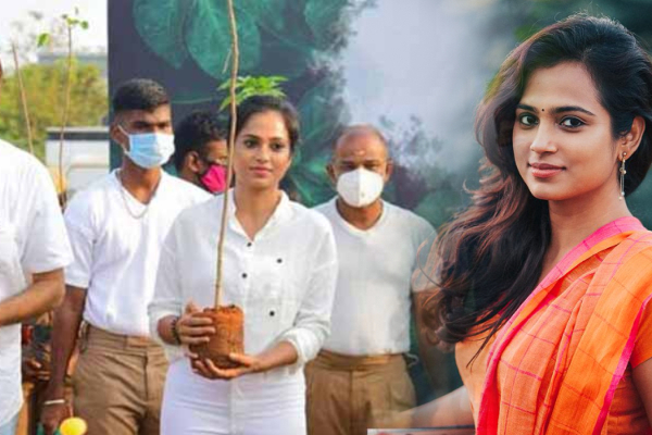 மறைந்த நடிகர் விவேக் நினைவாக 59 மரக்கன்றுகளை நட்ட ‘பிக்பாஸ் புகழ்‘ பிரபல நடிகை | Cinema