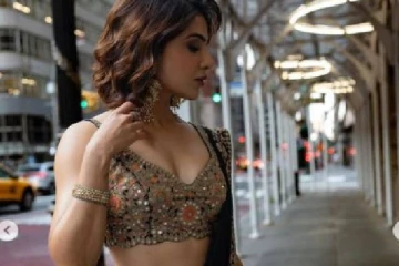 ஹாலிவுட் நடிகையாகவே மாறிய தருணம்!! நடிகை சமந்தா போட்ட போட்டோஷூட்..