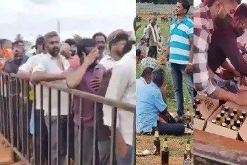 கட்சி தொண்டர்களுக்கு மதுபான விருந்து.., தேர்தல் வெற்றிக்கு பாஜக எம்பி கொண்டாட்டம்