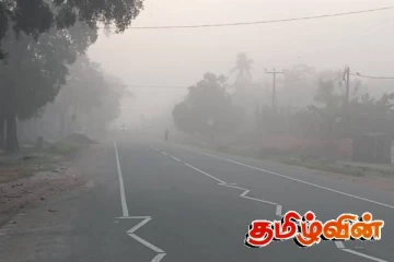 கிளிநொச்சியில் கடும் பனி மூட்டம்