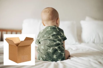 அட்டைப் பெட்டியில் கைவிடப்பட்ட பிஞ்சுக் குழந்தை: விட்டுச் சென்றவருக்கு பொலிஸார் வலைவீச்சு