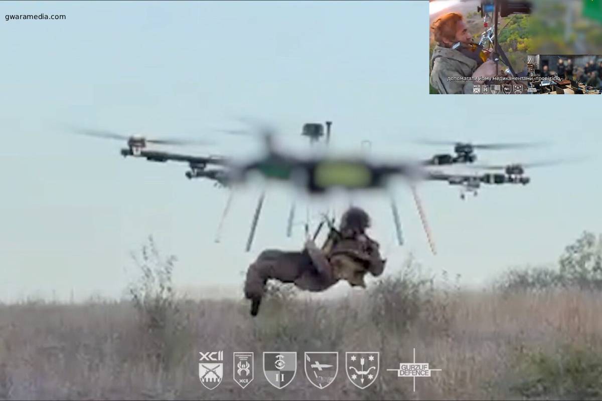 Ukraine carries out first ever aerial drone evacuation