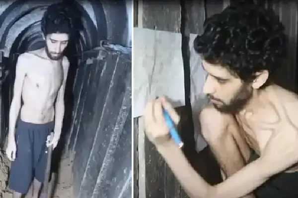 Israeli Hostage Digging Grave in Hamas Captivity