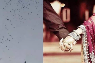 வானில் பெய்த பண மழை; மகன் திருமணத்திற்கு தந்தை செய்த சம்பவம் - வைரலாகும் வீடியோ