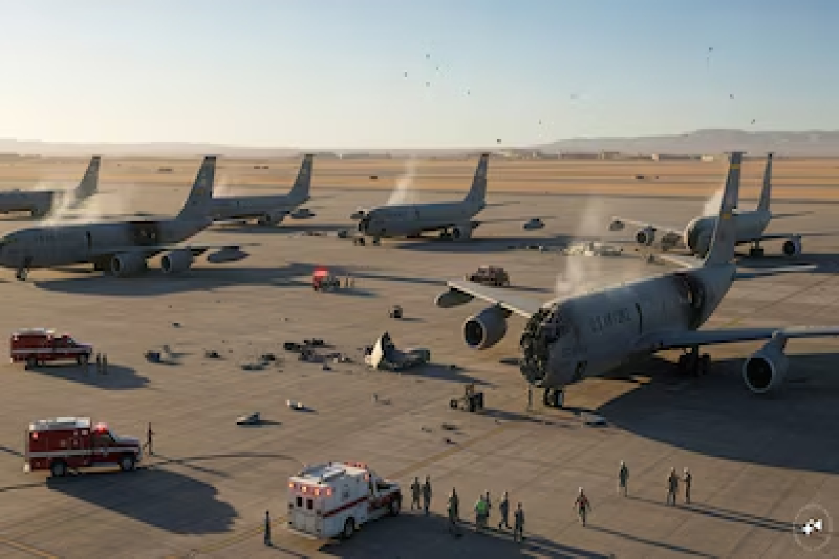 சவுதி தளத்தில் நின்ற அமெரிக்க விமானங்கள்: துல்லியமாக தாக்கியது ஈரான் | Iranian Strike Damages Five Us Refueling Planes