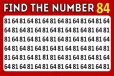 Optical illusion: இரு வித்தியாச இலக்கங்களில் மறைந்துள்ள '84' ஐ கண்டுபிடிக்க முடியுமா?