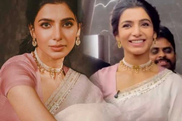 புதுப்பெண் பொலிவுடன் ஹோம்லி லுக்கில் சமந்தா!! நெக்லஸ் விலை மட்டும் இவ்வளவா...