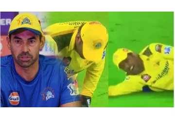 தோனி கஷ்டப்படுகிறார், அந்த இடத்தில் காயம் இருக்கு! பயிற்சியாளர் ஃபிளெமிங்