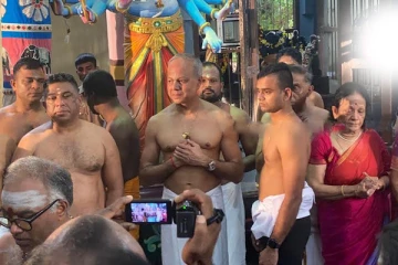 யாழ் மாவட்டபுரம் கந்தசுவாமியாரை தரிசித்த சாகல ரத்நாயக்க