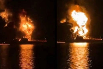 2 எண்ணெய் கப்பல்களை அதிரடியாக தாக்கி அழித்தது ஈரான்! கொழுந்துவிட்டு எரியும் காட்சிகள் - தீவிரமடையும் கள நிலவரம்..