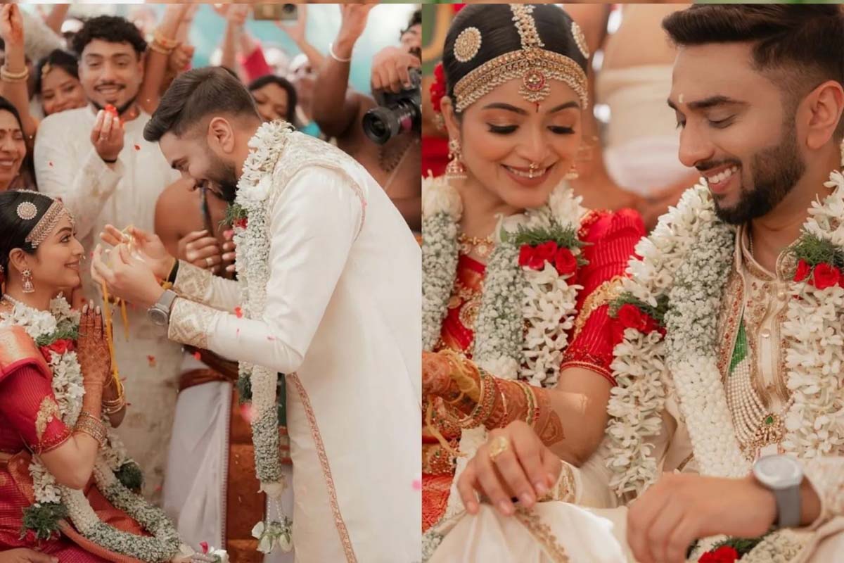 விமானியைக் கரம்பிடித்த பிரபல நடிகை... வைரலாகும் திருமண புகைப்படம் | Bigg Boss Janani Married Pilot Sai Roshan