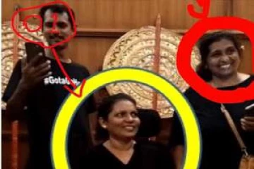 அதிபர் மாளிகையில் அதிபரின் கதிரையில் அமர்ந்த இரண்டு பெண்கள் கைது