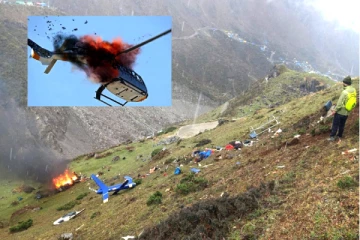 கேதர்நாத் ஹெலிகாப்டர் விபத்து: இறப்பதற்கு முன் மனைவியிடம் கடைசியாக போனில் பேசிய விமானி