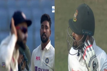 என்ன பா சொன்ன.. கேலி செய்த வங்கதேச வீரருக்கு தரமான பதிலடி கொடுத்த கோலி! வைரல் வீடியோ