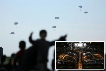 66 மூட்டைகளில், 38,000 உணவு பொட்டலங்கள்! காசா மக்களுக்கு அமெரிக்கா உதவிக்கரம்