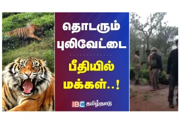 தொடரும் புலிவேட்டை - பீதியில் மக்கள்...!