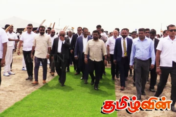 யாழ்.சர்வதேச கிரிக்கெட் மைதானத்தின் நிர்மாணப் பணிகளை ஆரம்பித்து வைத்த ஜனாதிபதி