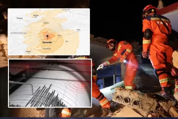 சீனாவில் 7.2 ரிக்டர் சக்திவாய்ந்த நிலநடுக்கம்