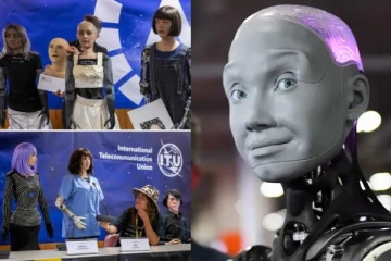 மனிதர்களை விட உலகை சிறப்பாக வழிநடத்துவோம்! முதல் பத்திரிகையாளர்கள் சந்திப்பில் AI ரோபோக்கள் உறுதி