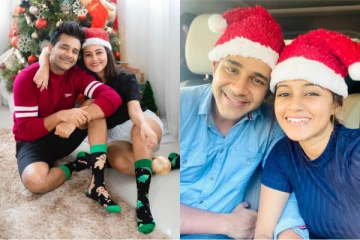රටම ආදරය කරන දිනක්ෂි, සාරංග කළා යුවල අලුත උපන් සිගිති දියණියත් එකක් නත්තල සැමරුවේ මෙහෙමයි (PHOTOS)