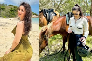 சச்சின் மகள் சாரா டெண்டுல்கரின் குதிரை சவாரி!! புகைப்படங்கள் இதோ..