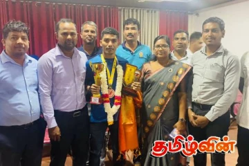 தெற்காசிய மெய்வல்லுனர் விளையாட்டு போட்டி: வெண்கலப்பதக்கத்தை சுவீகரித்த வீரருக்கு அமோக வரவேற்பு