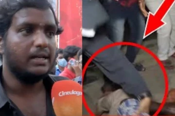 காலில் விழுந்தும் விக்ரம் கண்டுக்கல...மனசு வலிக்குதுனு கதறிய ரசிகர்! பரபரப்பை ஏற்படுத்திய வீடியோ