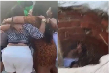 டான்ஸ் ஆடும்போது பூமி பிளந்து உள்ளே விழுந்த பெண்கள்! பதைபதைக்க வைத்த அதிர்ச்சி காட்சி