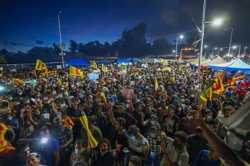 ஆர்.பிரேமதாச மைதானம் போல் காட்சியளித்த காலி முகத்திடல் ஆர்ப்பாட்டம்!