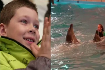 உக்ரைனில் திடீரென ஏற்பாடு செய்யப்பட்ட நிகழ்ச்சியால் குழந்தைகள் மகிழ்ச்சி!